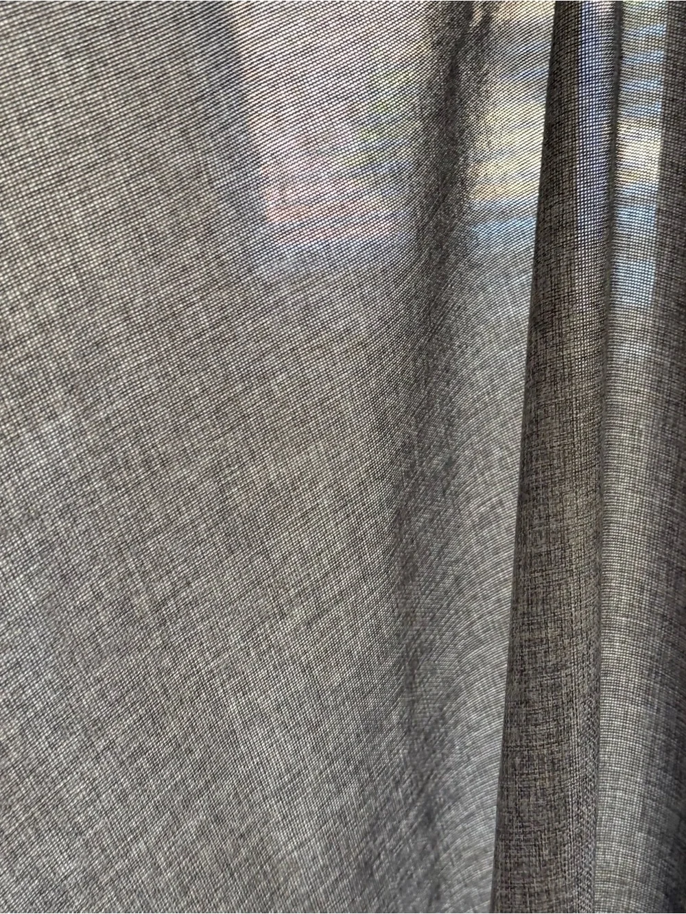 Nautica Home Gray Textured Grommet Curtain Panels Set of 2 84” 37”W